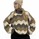 maglione con collo ad anello nancy